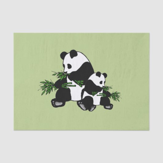 Panda opgroeien tissuepapier (Voorkant)