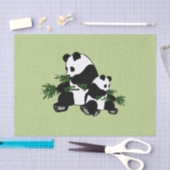 Panda opgroeien tissuepapier (Craft)
