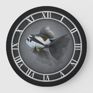 Panda Oranda Goldfish Clock Grote Klok
