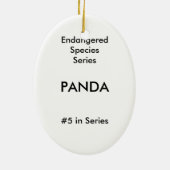 Panda Ornament ~ Endangered Species Series (Achterkant)