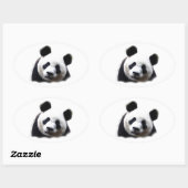 Panda Ovale Sticker (Vel)