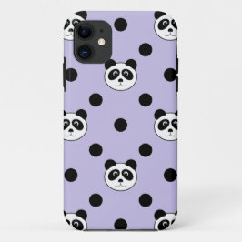panda paars Case-Mate iPhone case
