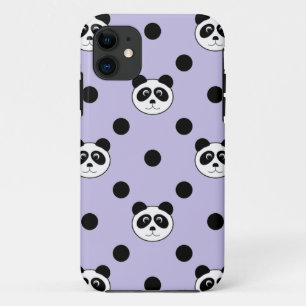 panda paars Case-Mate iPhone case