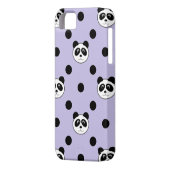 panda paars Case-Mate iPhone case (Achterkant Links)