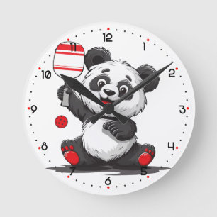 Panda Paddle Tijd Pickleball Ronde Klok