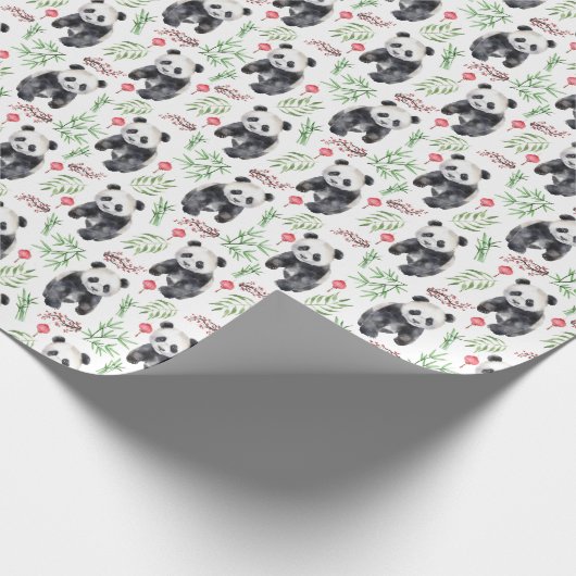 Panda-pakpapier Cadeaupapier (Hoek)