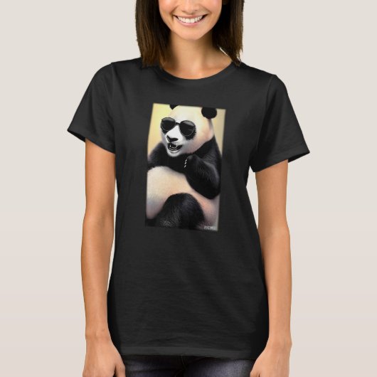 Panda Panda Beer Zonnebrillen Wilddieren Zoo F T-shirt (Voorkant)