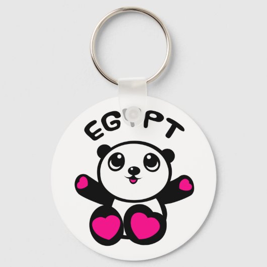 Panda Panda Egypte Sleutelhanger (Voorkant)
