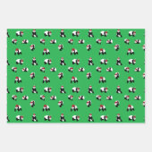 Panda Panda Panda Santa Claus Beer Inpakpapier Vel (Voorkant 3)