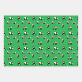 Panda Panda Panda Santa Claus Beer Inpakpapier Vel (Voorkant)