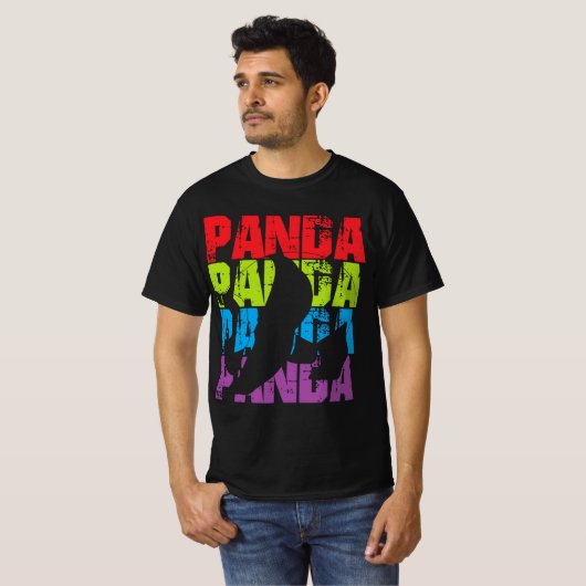 Panda Panda Panda T-shirt (Voorkant volledig)