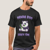 Panda Pandaboo Eating Bamboo Grass Lunchtime T-shirt (Voorkant)
