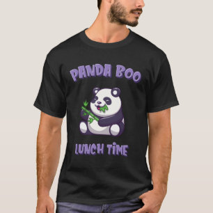 Panda PandaBoo eten Bamboe Grass LunchTime T-shirt