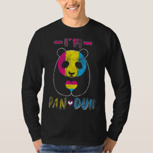Panda Pansexual LGBT Gay Pride Ik ben Pan Duh T-shirt