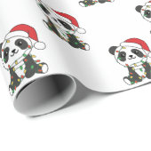 Panda-pap voor kerstwinterdieren cadeaupapier (Rol Hoek)