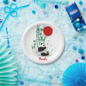Panda   papieren bordje (Feest)