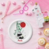 Panda   papieren bordje (Feest)