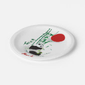 Panda   papieren bordje (Gekanteld)