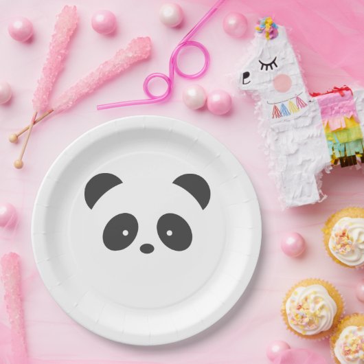 Panda Papieren Bordje (Feest)