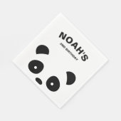 Panda Papieren servetten, Panda Verjaardagsfeest Servetten (Hoek)