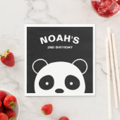 Panda Papieren servetten, Panda Verjaardagsfeest Servetten (Insitu)