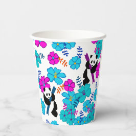 Panda Paradise Bloom Papieren Bekers