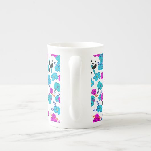 Panda Paradise Bloom Porselein Kop (Achterkant)