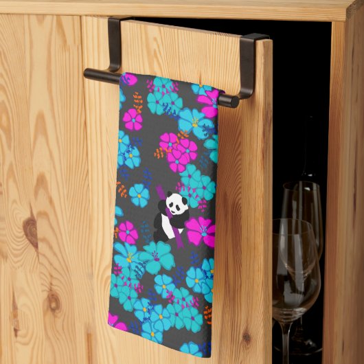 Panda Paradise Bloom Theedoek (Derde Gevouwen)