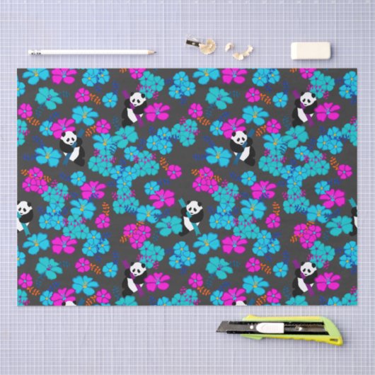 Panda Paradise Bloom Tissuepapier (Craft)