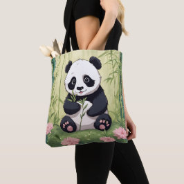 Panda Paradise Canvas tas