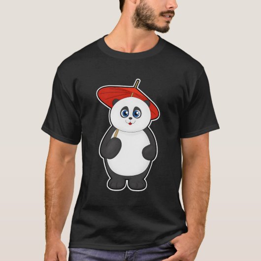 Panda Paraplu T-shirt (Voorkant)