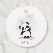 Panda Party Bedankjes Labels (Voorkant)