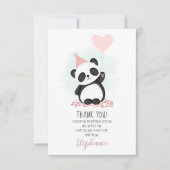 Panda Party Dank u Kaart (Voorkant)