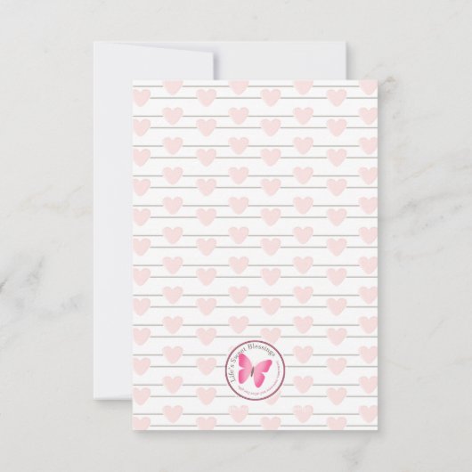 Panda Party Dank u Kaart (Achterkant)