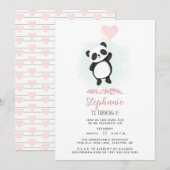 Panda Party Kaart (Voorkant / Achterkant)