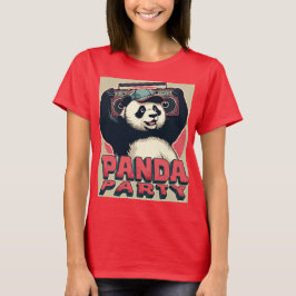 Panda Party – leuk en speels T-shirt