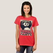 Panda Party – leuk en speels T-shirt (Voorkant volledig)