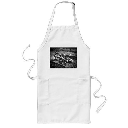 Panda Party Long Apron Lang Schort (Voorkant)