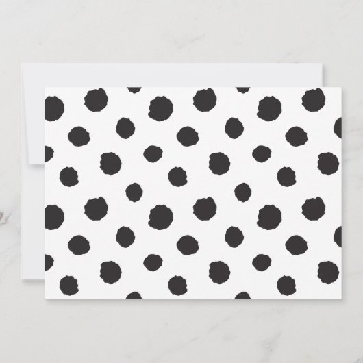 Panda Party | Monochroom en fotouitnodiging (Achterkant)