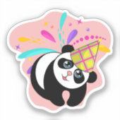 Panda Party Sticker (Voorkant)