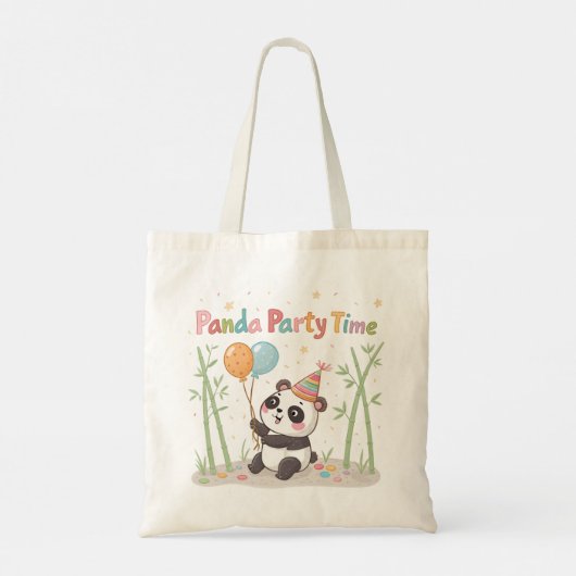 Panda Party Time Tote Bag (Achterkant)