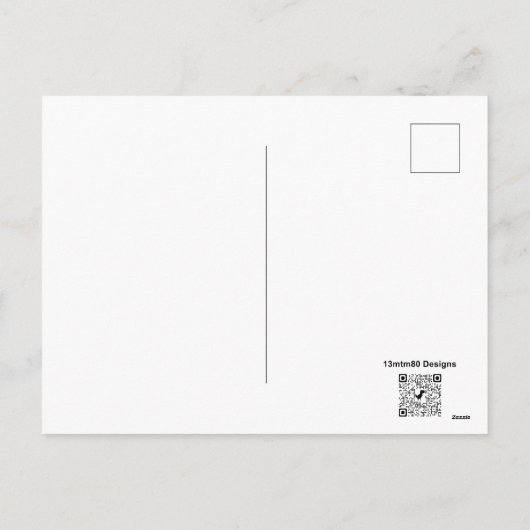 Panda (patroon) - Briefkaart (Achterkant)