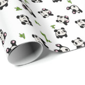Panda-patroon Cadeaupapier (Rol Hoek)