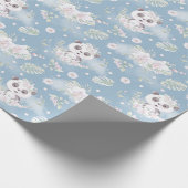 Panda patroon inpakpapier (Hoek)