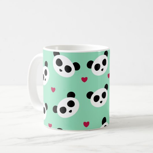  Panda-patroon Koffiemok (Voorkant links)