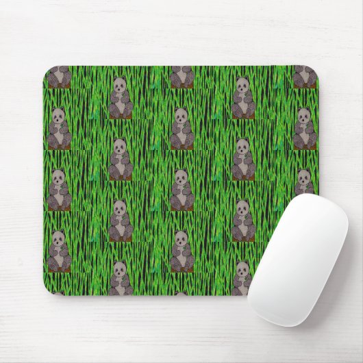 Panda (patroon) - Muismat (Met muis)