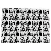 Panda patroon White BG Groot Cadeauzakje (Achterkant)