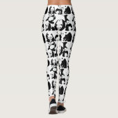 Panda patroon White BG Leggings (Achterkant)