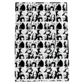 Panda patroon White BG Medium Cadeauzakje (Achterkant)