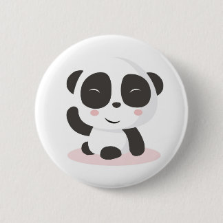 Panda-patroonknop Ronde Button 5,7 Cm